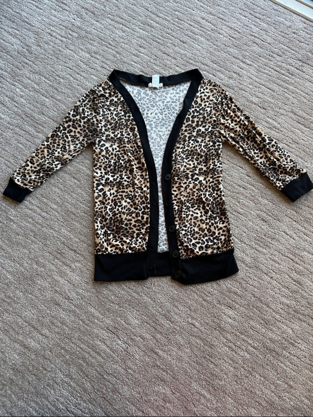 Love Culture Leopard Print Cardigan